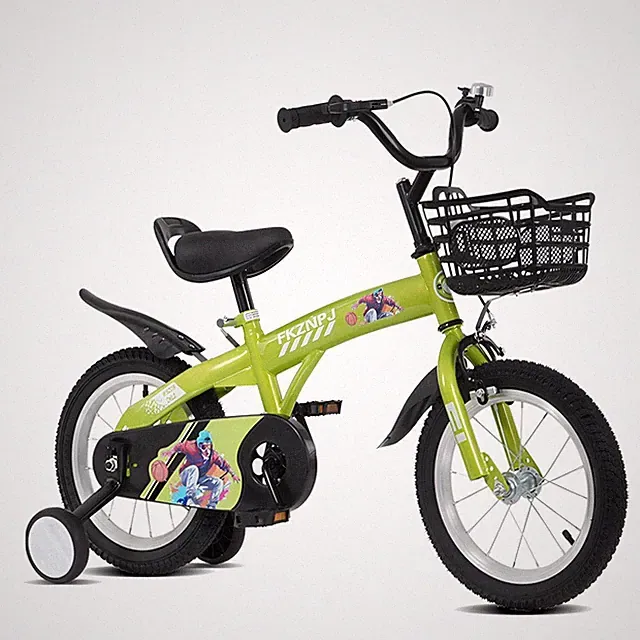18 inch Kids Bike with Training Wheels, Adjustable for Boys Girls Ages 5-10​