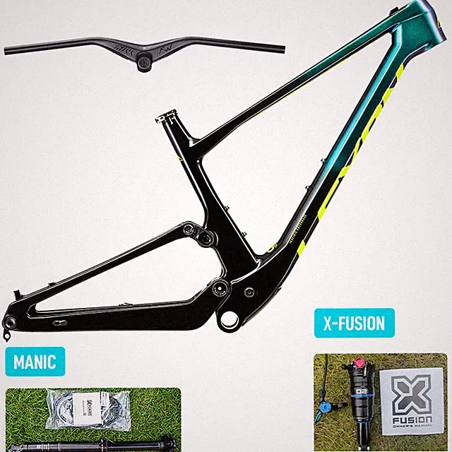 29in Carbon Integrated Suspenion MTB Frame Trail Trunnion Shock 148mm Bike Frame