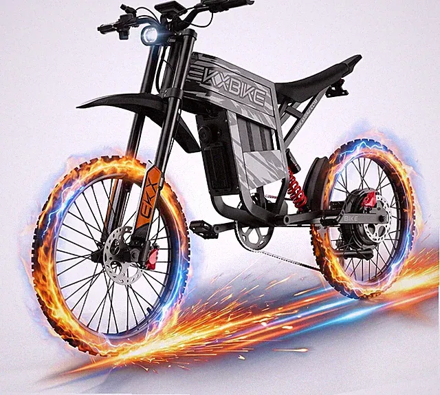 7000W Peak Electric Dirt Bike for Adults Electric Motorcycle 60V 55MPH 60Mile