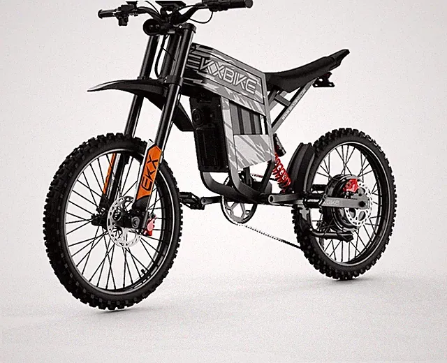 EKXBIKE TX1 Electric Dirt Bike 6000W Peak 60V 30AH 45MPH 19" Wheel