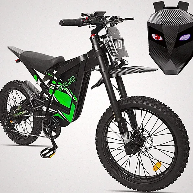 Electric Dirt Bike 4000W Peak Electric Motorcycle 48V 32AH E-Moutain Bike 40MPH