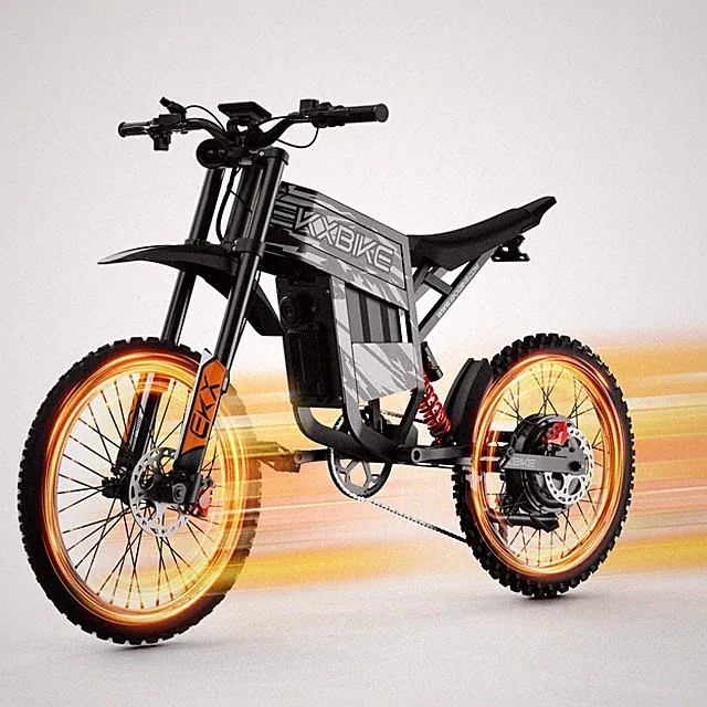 Electric Dirt Bike for Adults 6000W Peak 60V30Ah 19" Off Road E Motorcycle 45MPH
