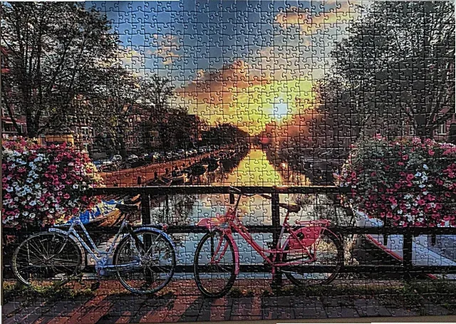 Ravensburger Jigsaw Puzzle - Bicycles in Amsterdam - No Missing Pieces