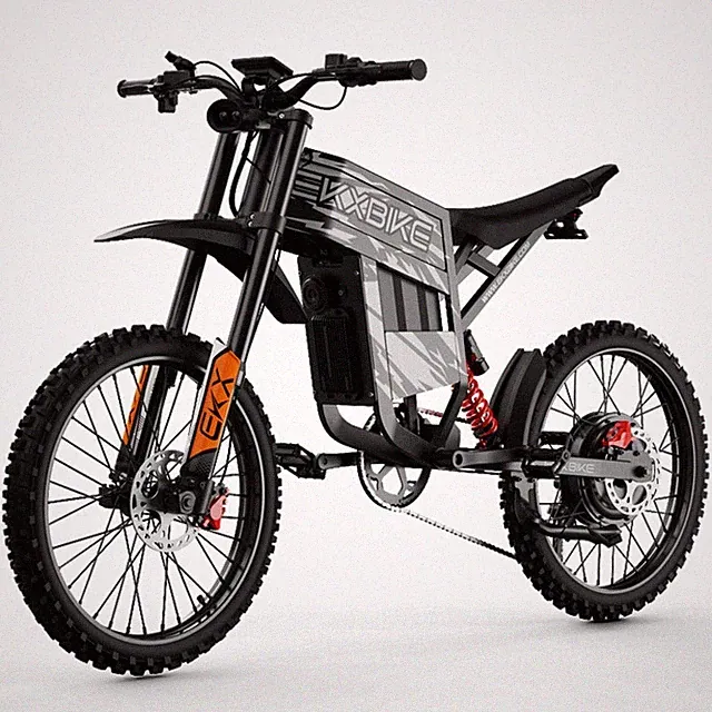 TX1 Adult Electric Dirt Bike 6000W Peak Motor 60V 30AH E-Moutain Bike 45MPH